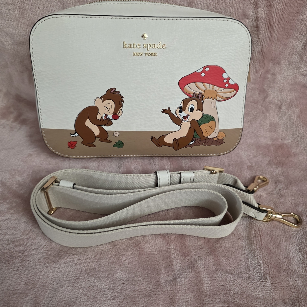 kate spade Cream Chip and Dale Mushroom Crossbody Bag